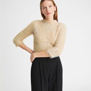Tory Burch Tinsel Mockneck Sweater NWOT sz XS